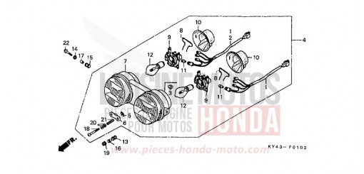 PROJECTEUR (3) NSR125RK de 1989